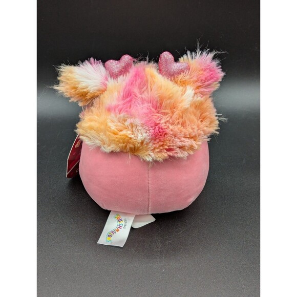 Squishmallow Caparinne Bigfoot Valentine Headband 5" Pink and Orange Plush BNWT - Picture 4 of 6